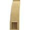 Ekena Millwork 5-inch W x 18-inch D x 18-inch H Lafayette Rough Cedar Woodgrain TimberThane Knee Brace, Primed BRCUR05X18X18LFTRCPR - alternate 2